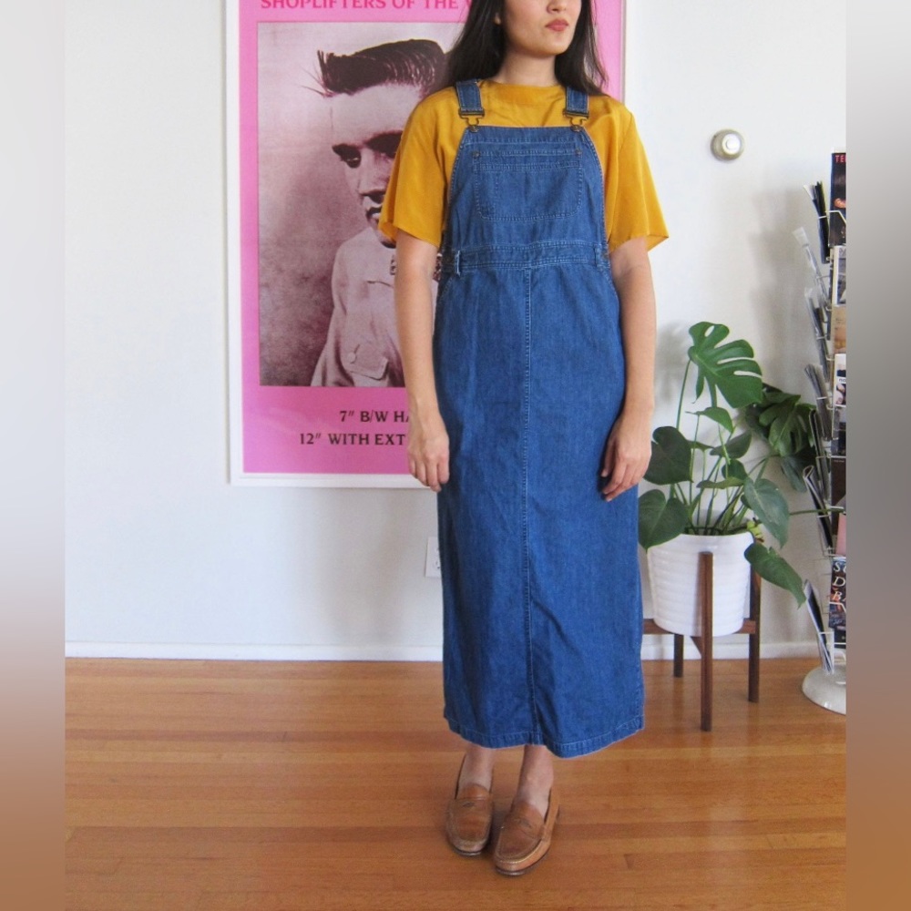 Vintage 90s Overall Dress💙 Excellent condition! Liz Claiborne Size Small